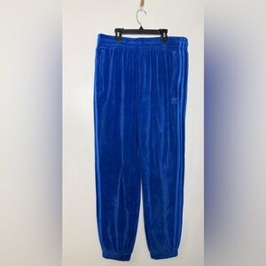 Adidas x Jeremy Scott cobalt velvet jogger